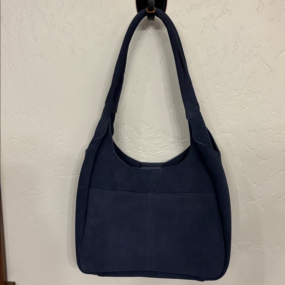 Alaska Blue L Madison Shoulder Bag by Portland Leather, NWT - Picture 5 of 13